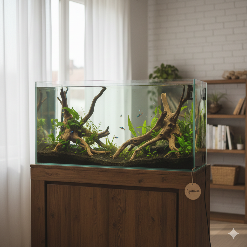 Bois flotté pour aquariophilie et vivarium