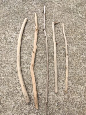 Lot de 5 branches de bois flottant vue 1