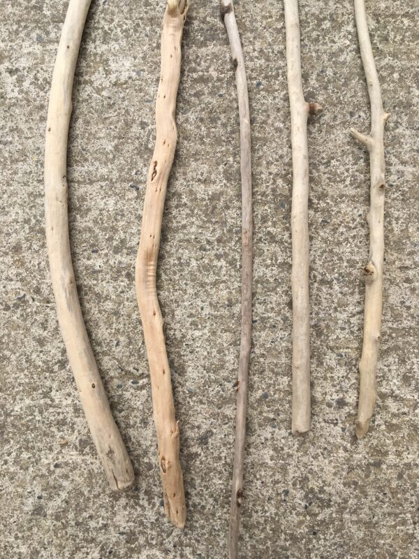 Lot de 5 branches de bois flottant vue 3